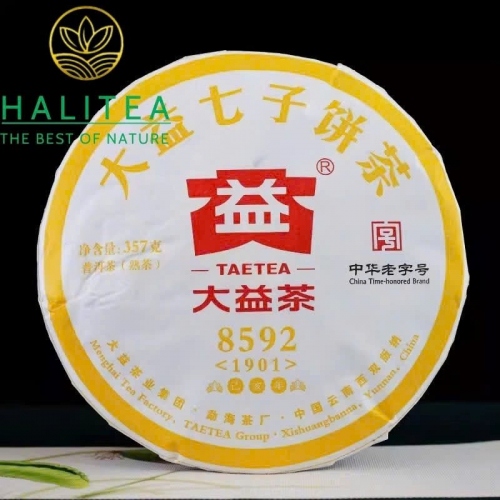 Trà Phổ Nhĩ Chín Đại Ích TAETEA 2019 Số Hiệu 8592 - Bánh 357g