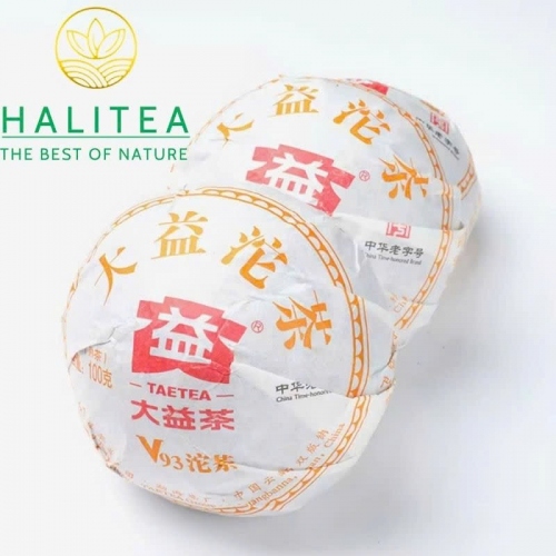 Trà Phổ Nhĩ Chín Đại Ích TAETEA Số Hiệu V93 – Bánh 100g