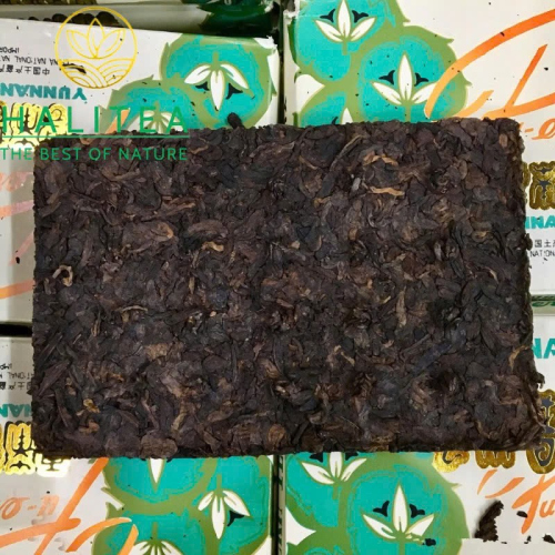 Trà Phổ Nhĩ Chín 7581 Năm 1991 – Ngũ Đóa Kim Hoa Gạch 250g