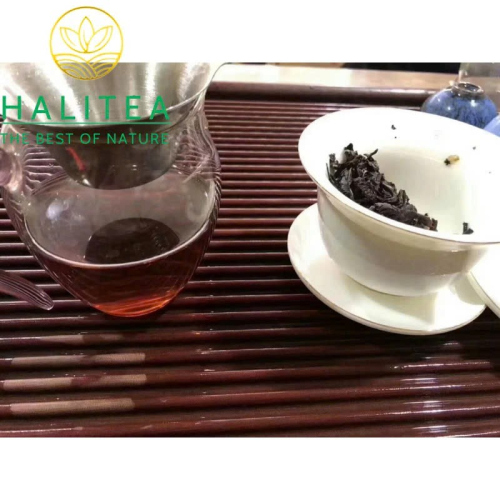 Trà Phổ Nhĩ Chín 7581 Năm 1991 – Ngũ Đóa Kim Hoa Gạch 250g