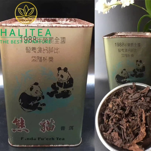 Trà Phổ Nhĩ Chín Gấu Trúc Cổ 1988 – Panda Cổ Thụ Vân Nam 200g