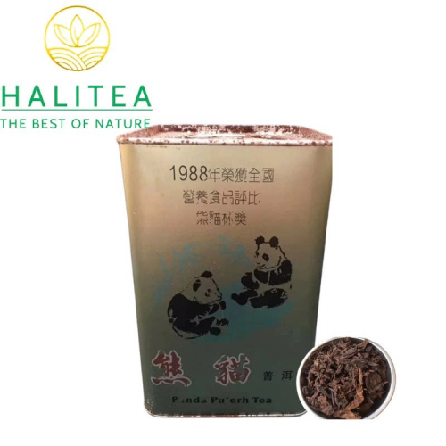Trà Phổ Nhĩ Chín Gấu Trúc Cổ 1988 – Panda Cổ Thụ Vân Nam 200g