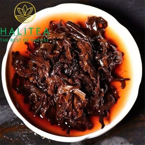 Trà Phổ Nhĩ Chín Hạ Quan Xiaguan Kim Bảng T8663 – Bánh 357g