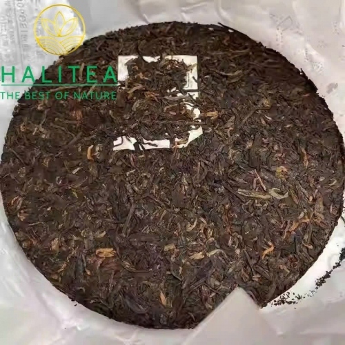 Trà Phổ Nhĩ Chín Hạ Quan Xiaguan Kim Bảng T8663 – Bánh 357g