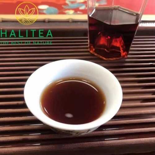 Trà Phổ Nhĩ Chín Hiệu Song Sư Hỉ Phúc 1999 Tại Việt Nam - Bánh 357g