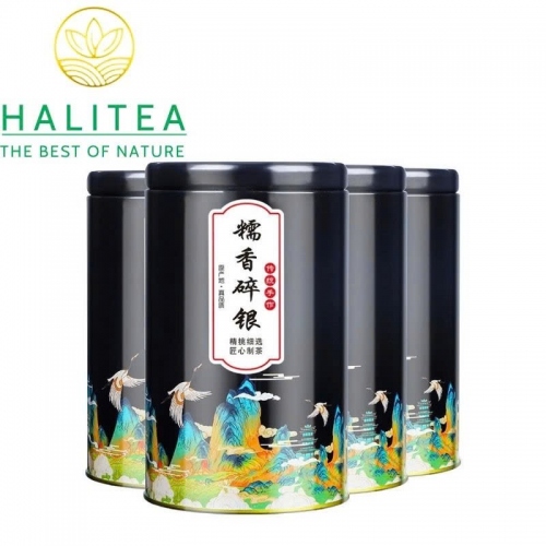 Trà Phổ Nhĩ Chín Hoá Thạch Toái Ngân Hương Nếp – Hộp Thiếc 100g
