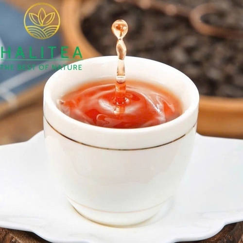 Trà Phổ Nhĩ Chín Hoá Thạch Toái Ngân Hương Nếp – Hộp Thiếc 100g