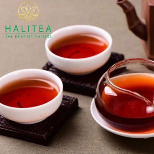 Trà Phổ Nhĩ Chín Hộp Kiếng 125g/ hộp/ 25 gói