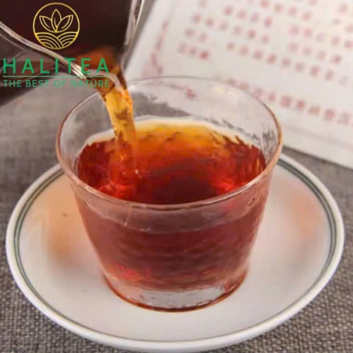 Trà Phổ Nhĩ Chín Lão Ban Chương Cây Cổ Thụ Bánh 357gr