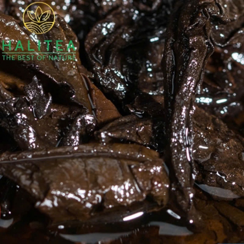 Trà Phổ Nhĩ Chín Lão Ban Chương Vân Nam Hộp Da Vali Cao Cấp Bánh 357gr