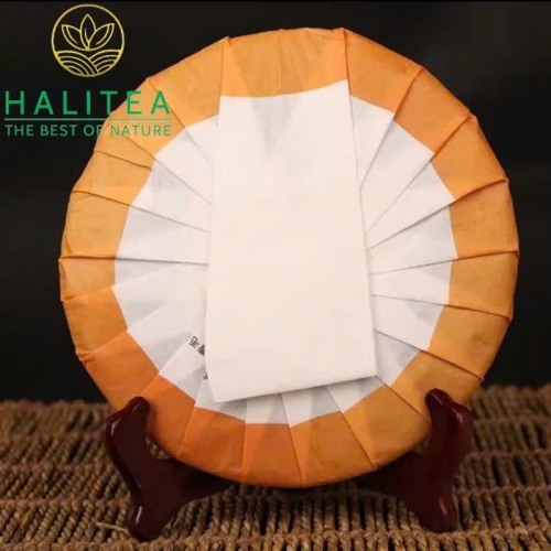 Trà Phổ Nhĩ Chín Mãnh Hải Bánh 357gr