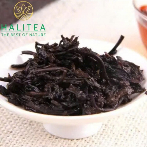 Trà Phổ Nhĩ Chín Mãnh Hải Bánh 357gr
