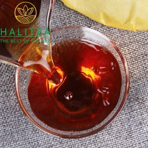 Trà Phổ Nhĩ Chín Mãnh Hải Đại Cát Đại Lợi 2006 – Bánh 357gr