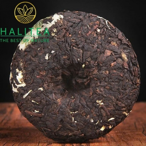 Trà Phổ Nhĩ Chín Mãnh Hải Ướp Hoa Cúc - Bánh 100g