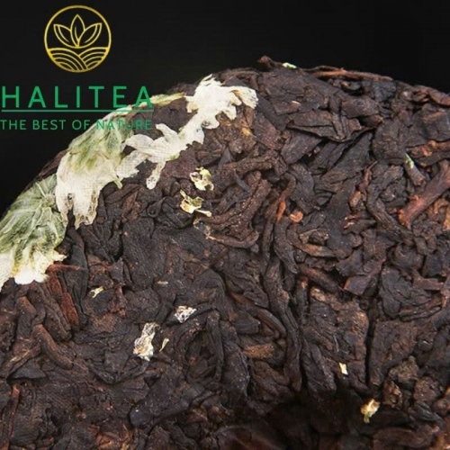 Trà Phổ Nhĩ Chín Mãnh Hải Ướp Hoa Cúc - Bánh 100g