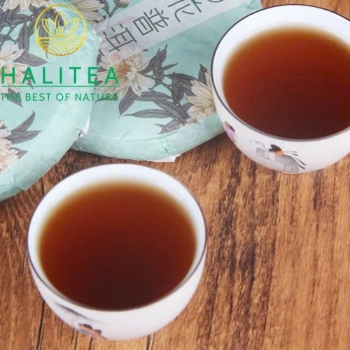 Trà Phổ Nhĩ Chín Mãnh Hải Ướp Hoa Cúc - Bánh 100g