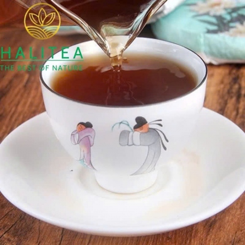 Trà Phổ Nhĩ Chín Mãnh Hải Ướp Hoa Cúc - Bánh 100g