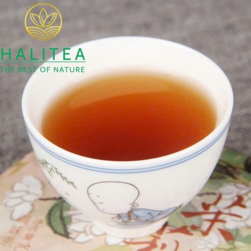 Trà Phổ Nhĩ Chín Mãnh Hải Ướp Hoa Nhài - Bánh 100g