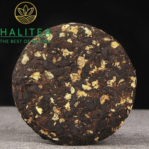 Trà Phổ Nhĩ Chín Mãnh Hải Ướp Hoa Nhài - Bánh 100g