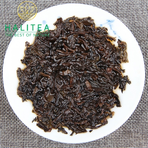 Trà Phổ Nhĩ Chín Mãnh Hải Hổ Vàng 2019 - Bánh 357g