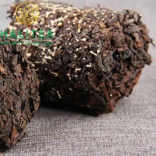 Trà Phổ Nhĩ Chín Ống Tre 2017 Mộc Chỉ Cổ Thụ Mãnh Hải - Ống 500g