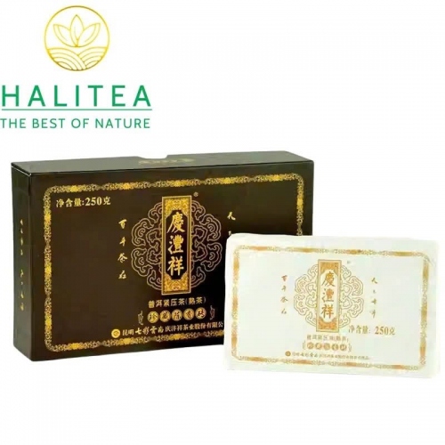 Trà Phổ Nhĩ Chín (Qing Feng Xiang) Thanh Phong Tường 2019 – Gạch 250g