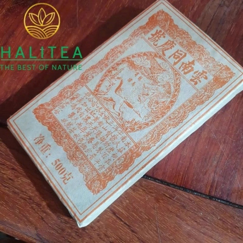 Trà Phổ Nhĩ Chín (Tong Qing Hao) Đồng Khánh Hào 1996 – Gạch 500g