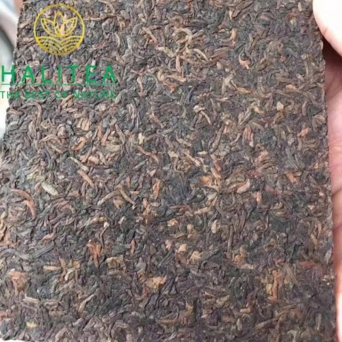 Trà Phổ Nhĩ Chín (Tong Qing Hao) Đồng Khánh Hào 1996 – Gạch 500g
