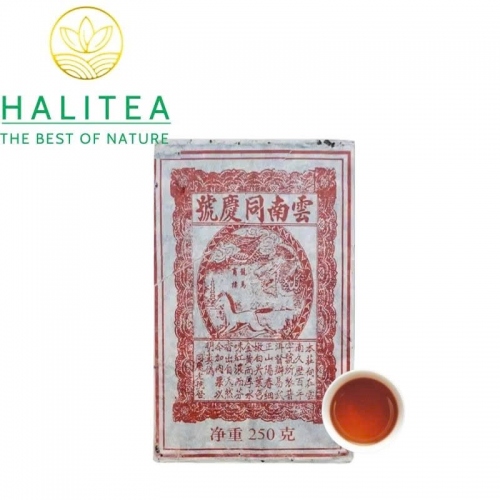 Trà Phổ Nhĩ Chín (Tong Qing Hao) Đồng Khánh Hào 2006 – Gạch 250g