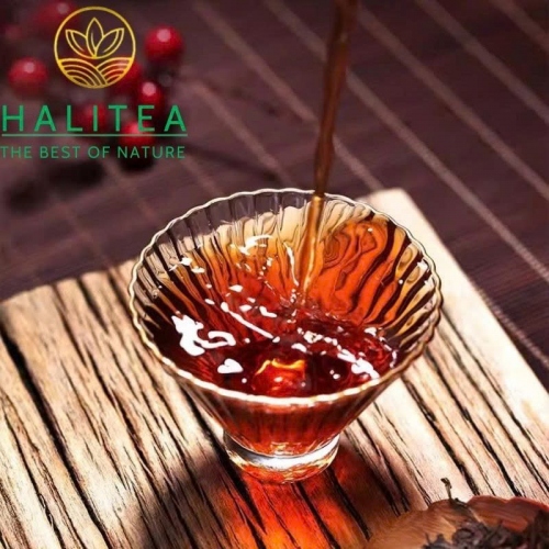 Trà Phổ Nhĩ Chín Trung Trà 7571 (Zhongcha) 2025 – Bánh 150g