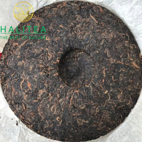 Trà Phổ Nhĩ Chín Trung Trà Hồng Ấn Hồng Ti Đới 1998 – Trà Cổ Mãnh Hải 357g
