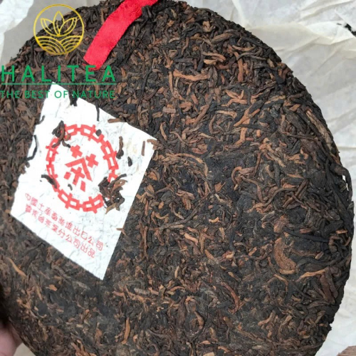 Trà Phổ Nhĩ Chín Trung Trà Hồng Ấn Hồng Ti Đới 1998 – Trà Cổ Mãnh Hải 357g