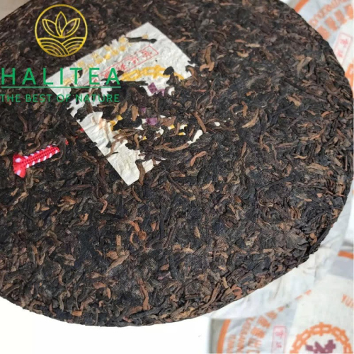 Trà Phổ Nhĩ Chín Trung Trà Tử Ấn 1998 Cung Đình Cống Bính 357g