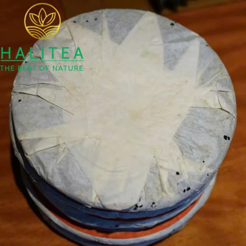 Trà Phổ Nhĩ Chín Trung Trà (Zhongcha) 2003 Cam Hoàng Ấn Mãnh Hải 357g