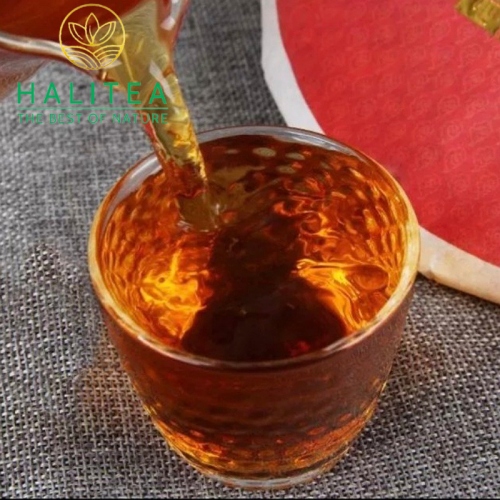 Trà Phổ Nhĩ Chín Cổ Thụ Điền Hồng Vân Nam - Bánh 357g