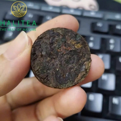 Trà Phổ Nhĩ Chín Viên Hương Nếp – Hộp Thiếc 100g