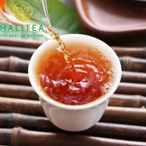 Trà Phổ Nhĩ Chín Viên Hương Nếp – Hộp Thiếc 100g