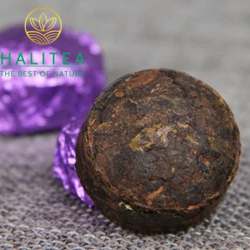 Trà Phổ Nhĩ Chín Viên Ướp Hoa Nhài Hũ 100g