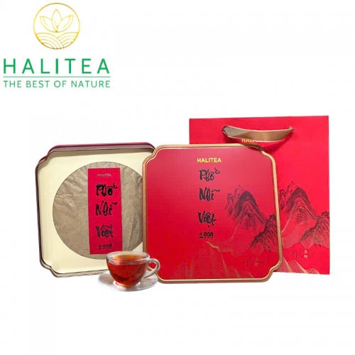 Trà Phổ Nhĩ Chín Việt Năm 1999 - Bánh Trà Cổ Thụ 25 Năm Tuổi 357gr