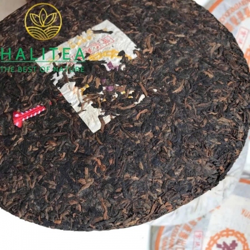 Trà Phổ Nhĩ Chín (Zhongcha) 1998 Trung Trà Tử Ấn Cung Đình – Bánh 357g