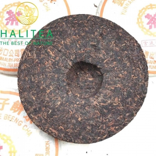 Trà Phổ Nhĩ Chín (Zhongcha) 1998 Trung Trà Tử Ấn Cung Đình – Bánh 357g