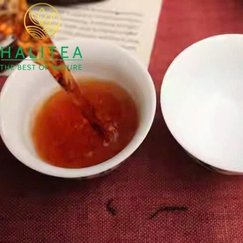 Trà Phổ Nhĩ Chín (Zhongcha) 1998 Trung Trà Tử Ấn Cung Đình – Bánh 357g