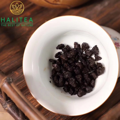 Trà Phổ Nhĩ Hóa Thạch Thùng Gỗ Cao Cấp 500gr