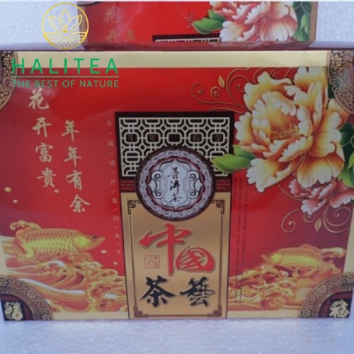 Trà Phổ Nhĩ Long Ngư Chiêu Tài Lộc 1,5Kg