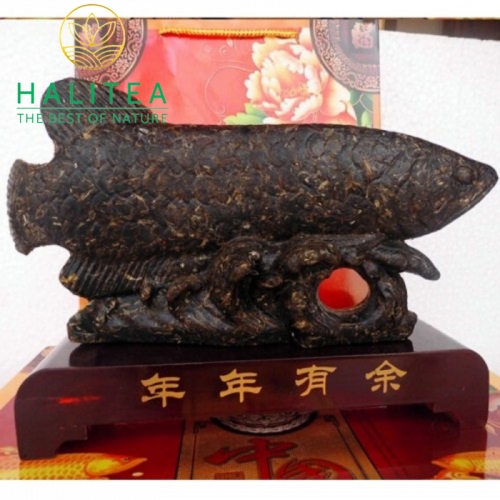 Trà Phổ Nhĩ Long Ngư Chiêu Tài Lộc 1,5Kg