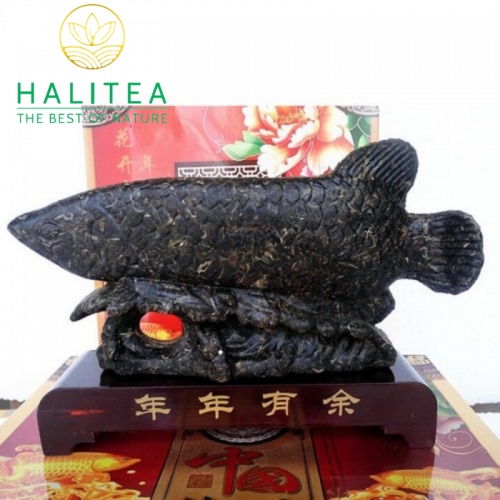 Trà Phổ Nhĩ Long Ngư Chiêu Tài Lộc 1,5Kg