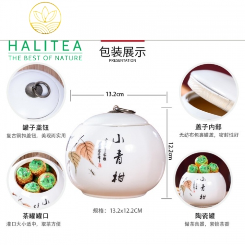 Trà Phổ Nhĩ Quýt Cao Cấp Hũ Sứ 150gr
