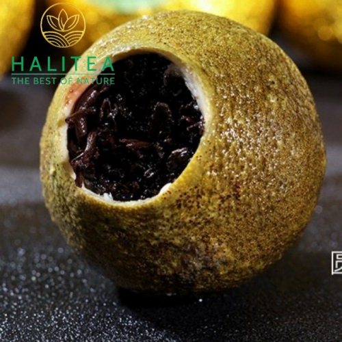 Trà Phổ Nhĩ Quýt Cao Cấp Hũ Sứ 150gr