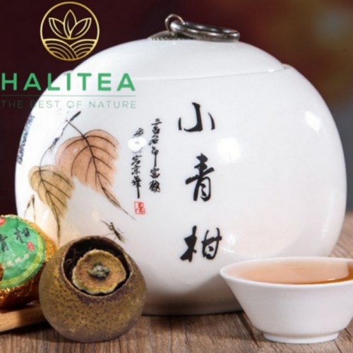 Trà Phổ Nhĩ Quýt Cao Cấp Hũ Sứ 150gr