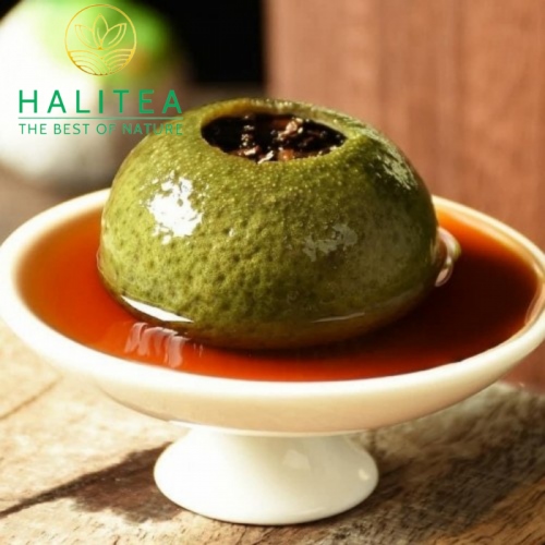 Trà Phổ Nhĩ Quýt Cao Cấp Thùng Gỗ 500gr